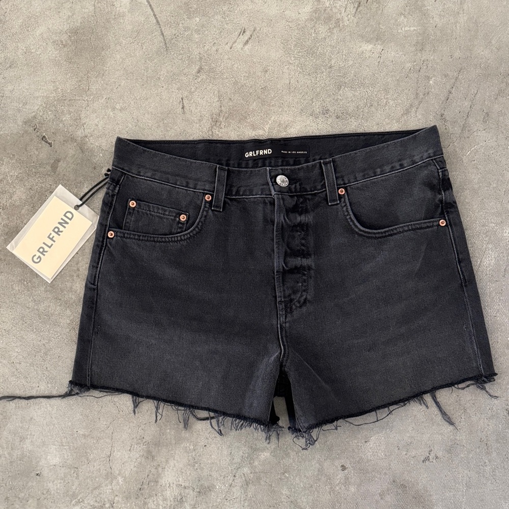 GRLFRND Charcoal Jean Shorts